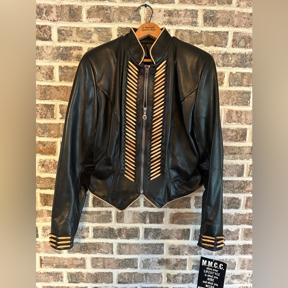 Women's Indian style Motorcycle jacket size large